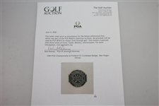 1946 PGA Championship at Portland CC Contestant Badge - Ben Hogan Winner