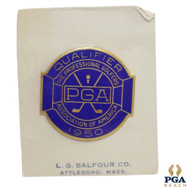 1950 PGA Championship at Scioto CC Contestant Badge - Chandler Harper Winner