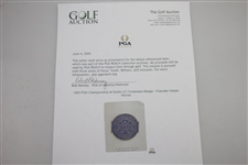 1950 PGA Championship at Scioto CC Contestant Badge - Chandler Harper Winner