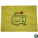 Phil Mickelson Signed 2006 Masters Embroidered Flag JSA ALOA