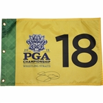 Jason Day Signed 2015 PGA Championship at Whistling Straits Flag JSA ALOA