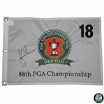 Tiger Woods Signed 2006 PGA Championship at Medinah Embroidered Flag JSA ALOA