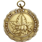 1941 Canada Empire Day Golf Tournament Maple Leaf Fund Gold Filled Medal
