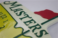 Classic Masters Yellow Logo Golf Clock - Needs Battery
