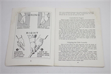 1935 Rights and Wrongs of Golf Booklet by Bobby Jones