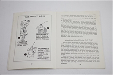 1935 Rights and Wrongs of Golf Booklet by Bobby Jones