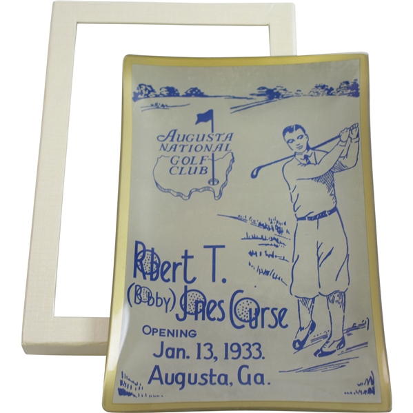 1933 Bobby Jones Course Augusta National Golf Club Opening Commemorative Dish