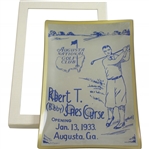 1933 Bobby Jones Course Augusta National Golf Club Opening Commemorative Dish