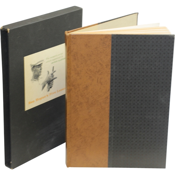Ben Hogans Five Lessons 1957 Deluxe Ltd Ed Book in Slipcase