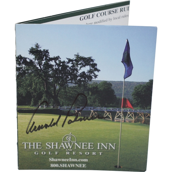 Arnold Palmer Signed The Shawnee Inn & Golf Resort Scorecard JSA ALOA