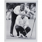 Arnold Palmer & Jack Nicklaus B&W 16x20 Matted Photo at 1971 Ryder Cup