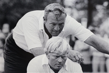 Arnold Palmer & Jack Nicklaus B&W 16x20 Matted Photo at 1971 Ryder Cup
