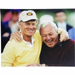 Arnold Palmer & Jack Nicklaus Color 16x20 Matted Candid Photo
