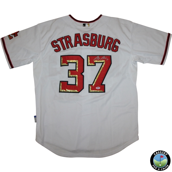 Stephen Strasburg Signed Washington Nationals #37 MLB Jersey PSA/DNA #T38443