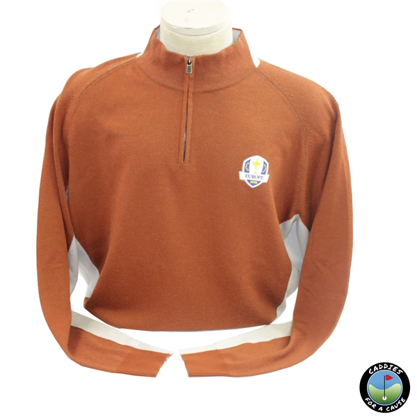 2018 Ryder Cup at Le Golf National European Team Auburn 1/2 Zip Sweater
