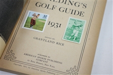 1931 Spaldings Athletic Library Golf Guide with Bobby Jones & Trophies on Cover