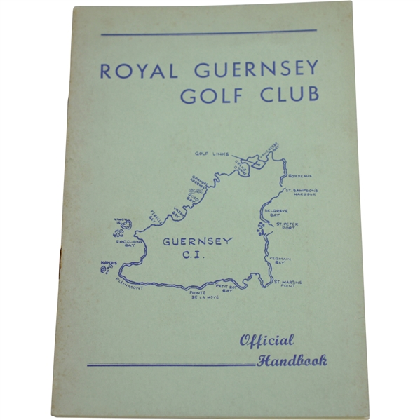 Vintage Royal Guernsey Golf Club Official Handbook