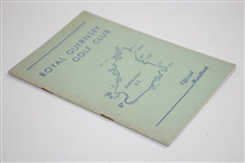 Vintage Royal Guernsey Golf Club Official Handbook