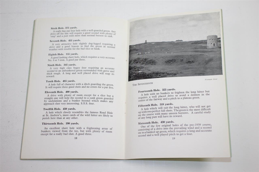 Vintage Royal Guernsey Golf Club Official Handbook