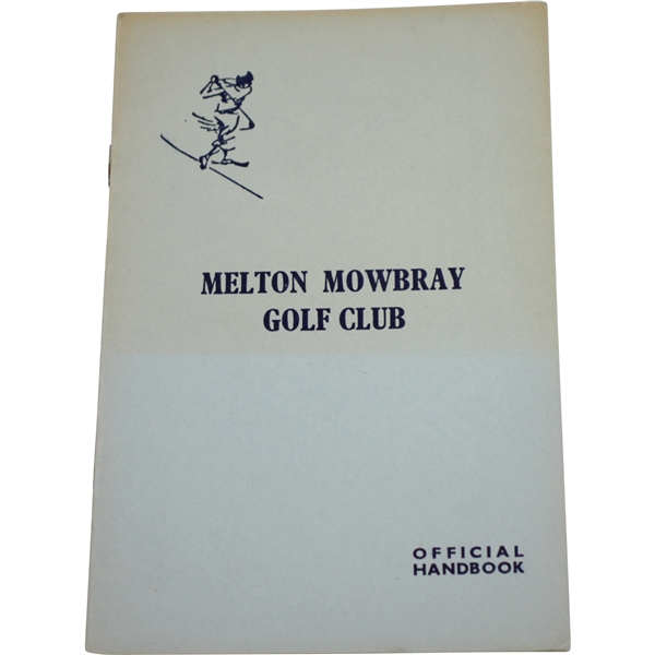 Melton Mowbray Golf Club Official Handbook