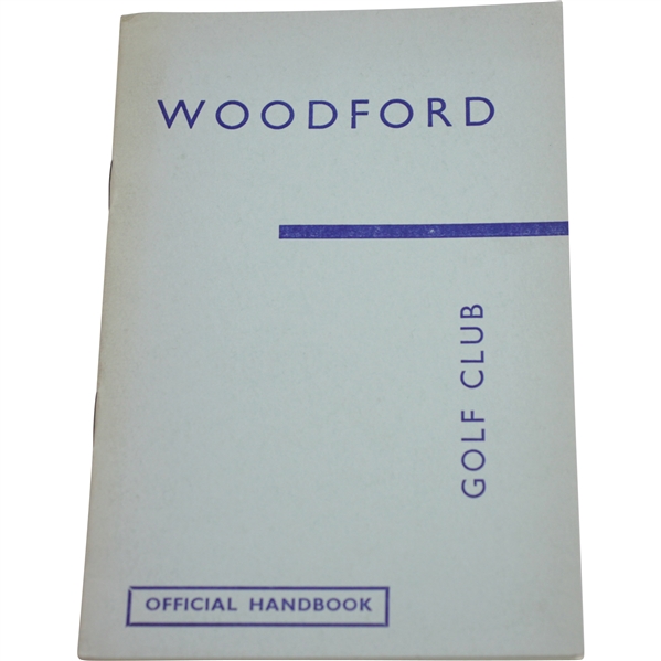 Woodford Golf Club Official Handbook