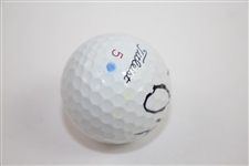 Justin Thomas Full Signature Personal Used & Marked Titleist 5 Golf Ball JSA ALOA