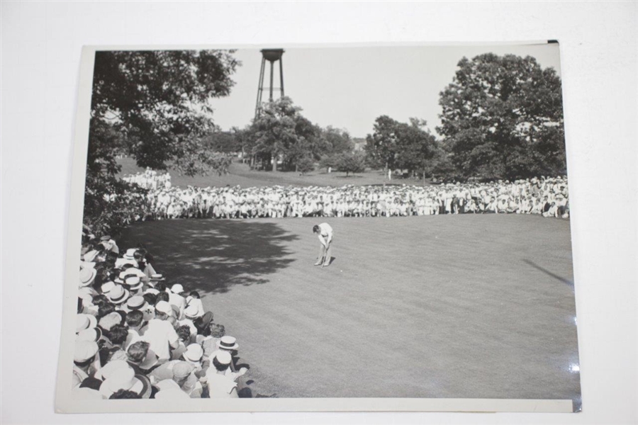 1933 US Open at North Shore GC Wire Photos - Johnny Goodman & Ralph Guldahl