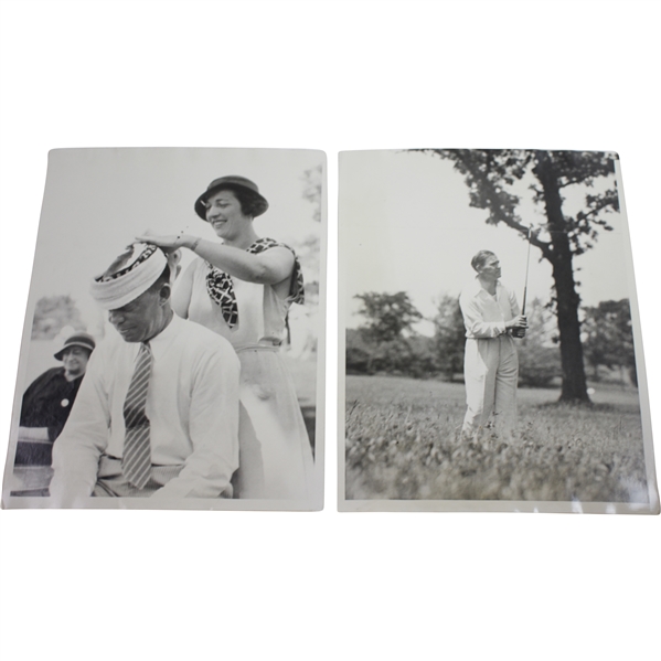 1933 US Open at North Shore GC Wire Photos - Wiffy Cox & Joe Kirkwood