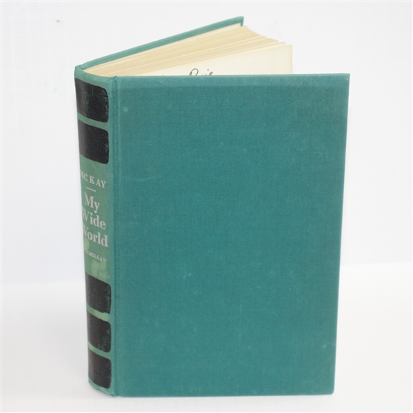 1973 My Wide World Golf Book by Jim McKay Signed & Inscribed to Charles Price - The Charles Price Collection