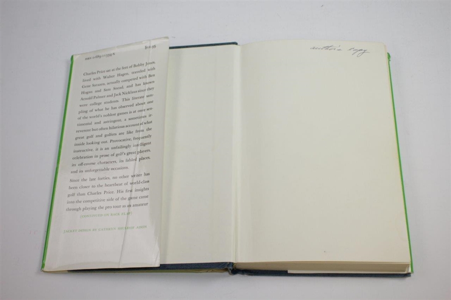 1982 'Golfer-At-Large' Author's Copy Book by Charles Price - The Charles Price Collection