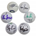 Tom Lehman, Corey Pavin, Chip Beck, Olin Browne, Toledo, & Kelly Signed Golf Balls JSA ALOA