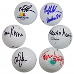 Craig Stadler, Todd Hamilton, Tom Lehman, Lee Janzen, Corey Pavin, & Mark OMeara Signed Golf Balls JSA ALOA