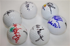 Craig Stadler, Todd Hamilton, Tom Lehman, Lee Janzen, Corey Pavin, & Mark O'Meara Signed Golf Balls JSA ALOA