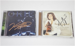 Vince Gill & Amy Grant Gill Signed CD's & 8x10 Photos with Shirts & Hat JSA ALOA