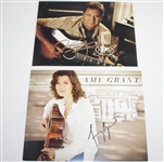Vince Gill & Amy Grant Gill Signed CD's & 8x10 Photos with Shirts & Hat JSA ALOA