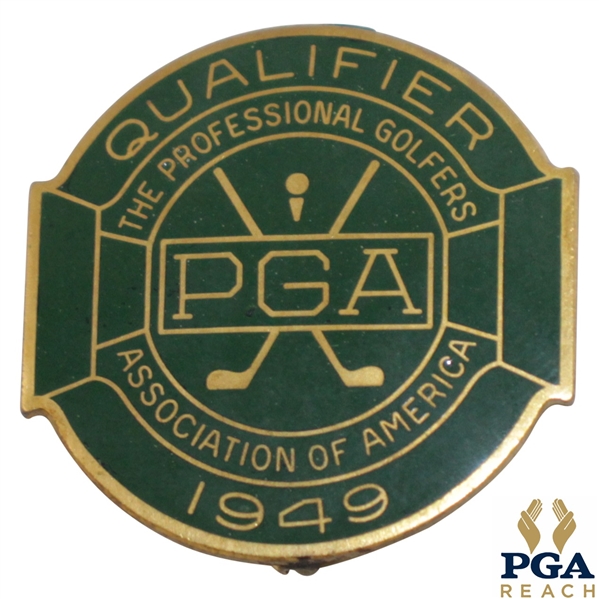 1949 PGA Championship at Hermitage CC Contestant Badge - Sam Snead Winner