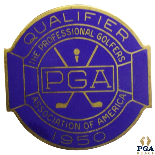 1950 PGA Championship at Scioto CC Contestant Badge - Chandler Harper Winner