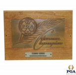 Walter Hagen 1921-1924-1925-1926-1927 PGA National Champion Bronze Relief Plaque