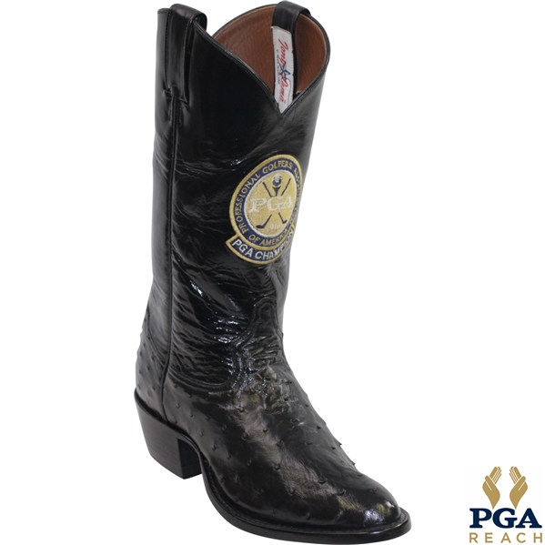 Past Champions Gifted Tony Lama Leather Boot with PGA Logo