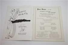 Multi-Signed 1951 St Paul Open Inv. Program with Pairing Sheets - Demaret, Snead, Mangrum, & more JSA ALOA