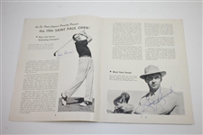 Multi-Signed 1951 St Paul Open Inv. Program with Pairing Sheets - Demaret, Snead, Mangrum, & more JSA ALOA