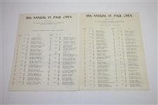 Multi-Signed 1951 St Paul Open Inv. Program with Pairing Sheets - Demaret, Snead, Mangrum, & more JSA ALOA