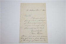 Old Tom Morris Signed Feb. 3, 1904 St. Andrews Stationary Playing a good bit of golf lately JSA FULL #BB53952