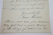 Old Tom Morris Signed Feb. 3, 1904 St. Andrews Stationary Playing a good bit of golf lately JSA FULL #BB53952