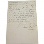 Old Tom Morris Signed Feb. 3, 1904 St. Andrews Stationary Playing a good bit of golf lately JSA FULL #BB53952