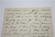 Old Tom Morris Signed Feb. 3, 1904 St. Andrews Stationary Playing a good bit of golf lately JSA FULL #BB53952