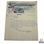1897 The Hyde Imperial Rubber Co. Woodley Flyer Memo/Advert to J. Anderson (Musselburgh)