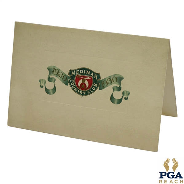 1929-1930 Medinah Country Club Invitation to Fourth New Years Eve Party at The Club House