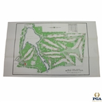1932 Medinah Country Club Plan of the Third Course Map with Photos on Reverse