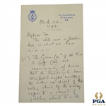 1893 Handwritten Letter from H.S.C. Everard on St. Andrews Stationary Regarding Ruling at Cannes Golf Club - March 20th